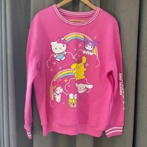 Sanrio Hello Kitty & Friends Pink Sweatshirt - Size M